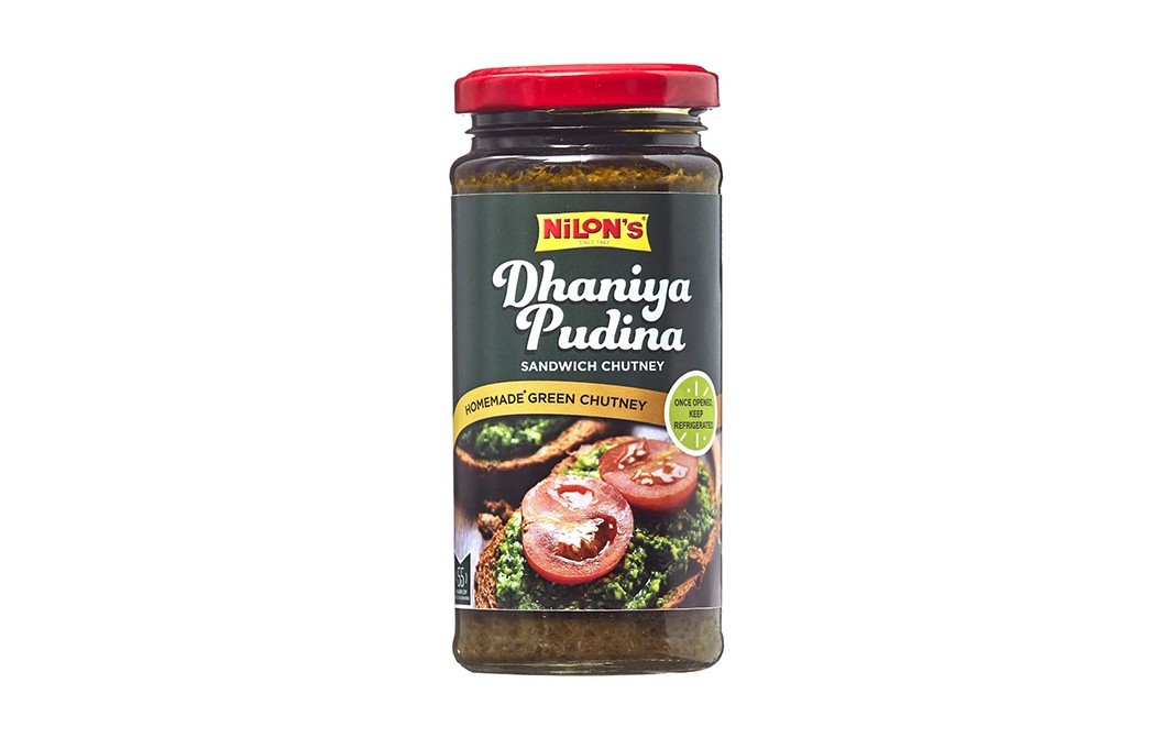 Nilon's Dhaniya Pudina Sandwich Chutney   Glass Jar  250 grams